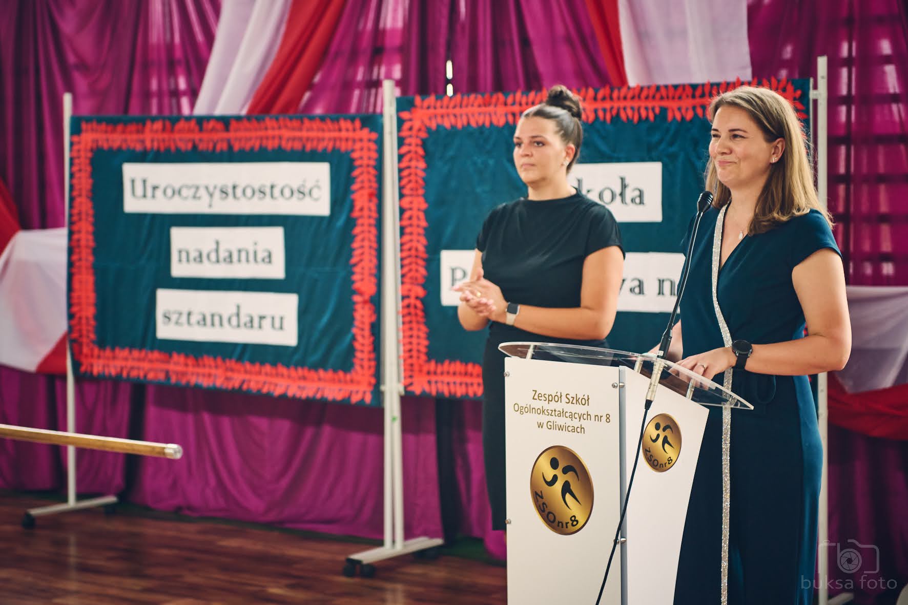 Uroczystość nadania sztandaru i zakończenie roku szkolnego w SP19 w ZSO8 w Gliwicach