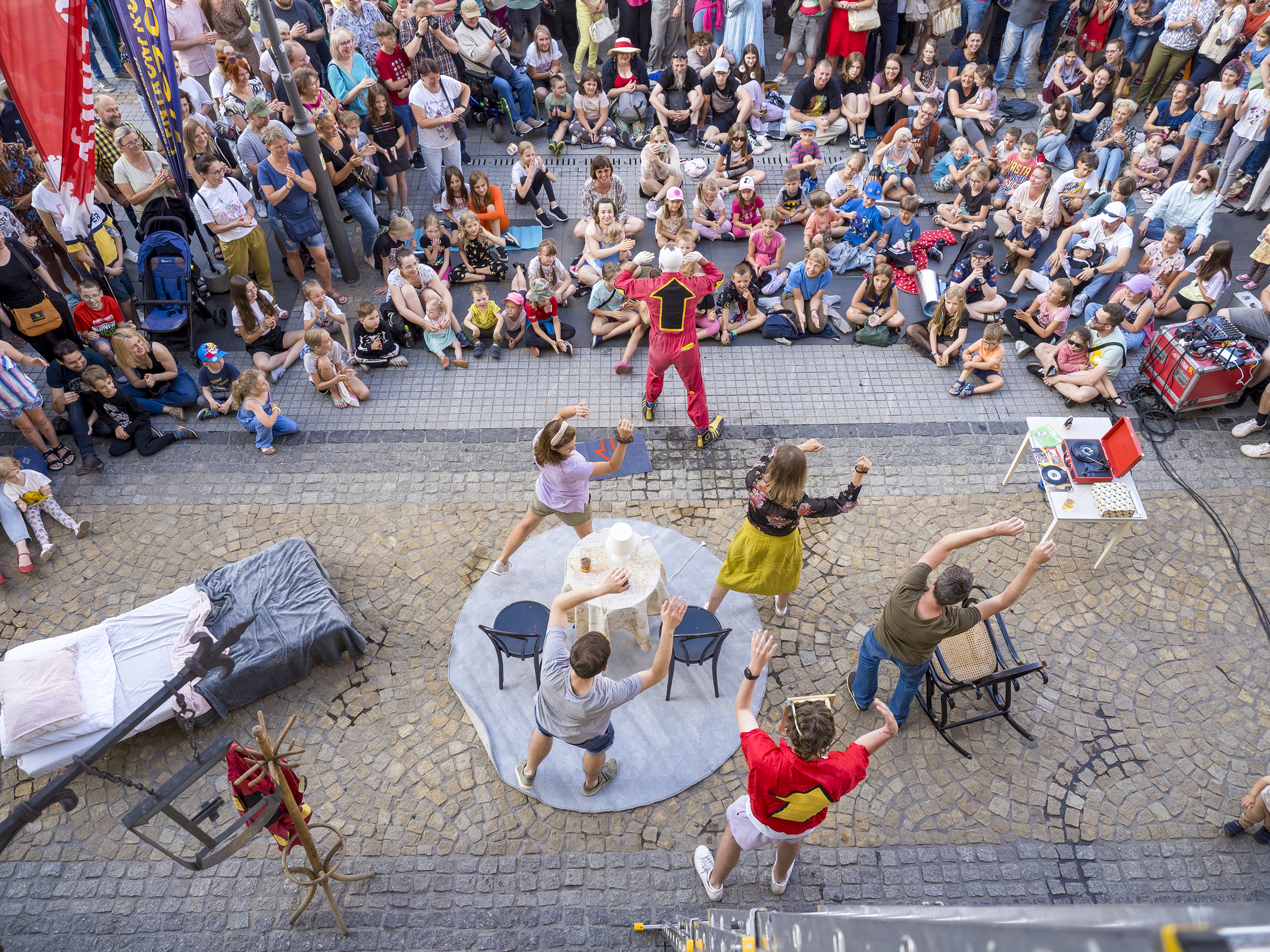 Spektakl w ramach festiwalu Ulicznicy