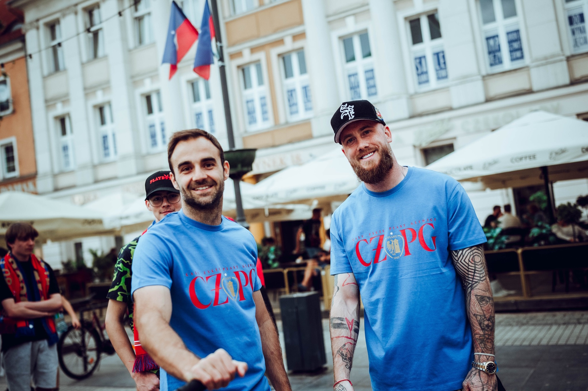 Zawodnicy Piasta na Rynku