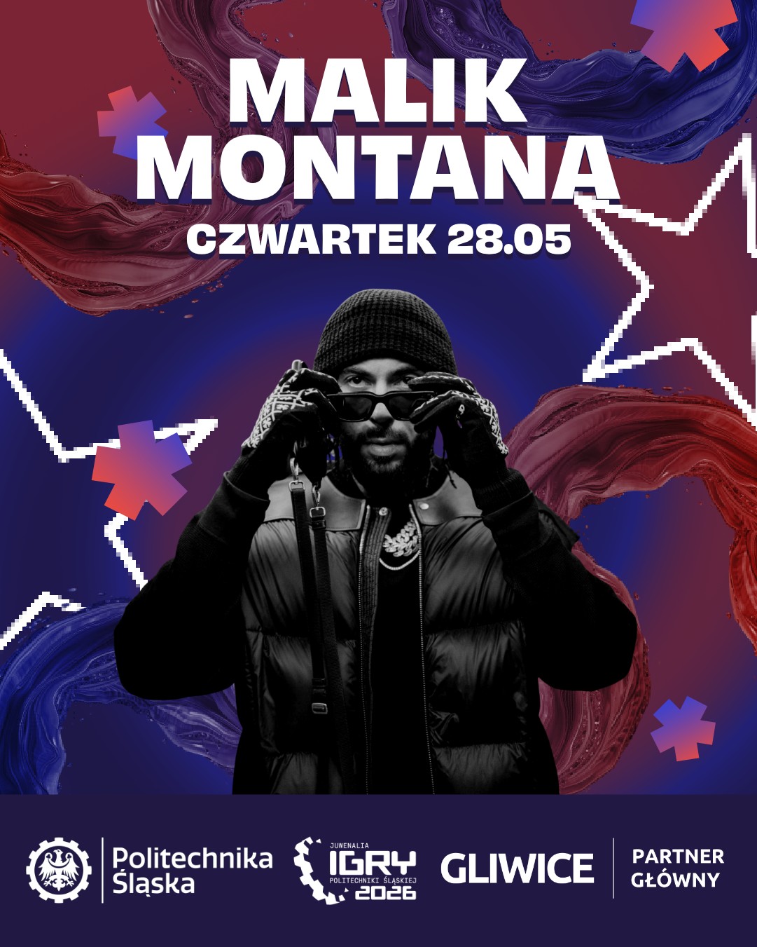 Maner ze zdjęciem Malika Montany