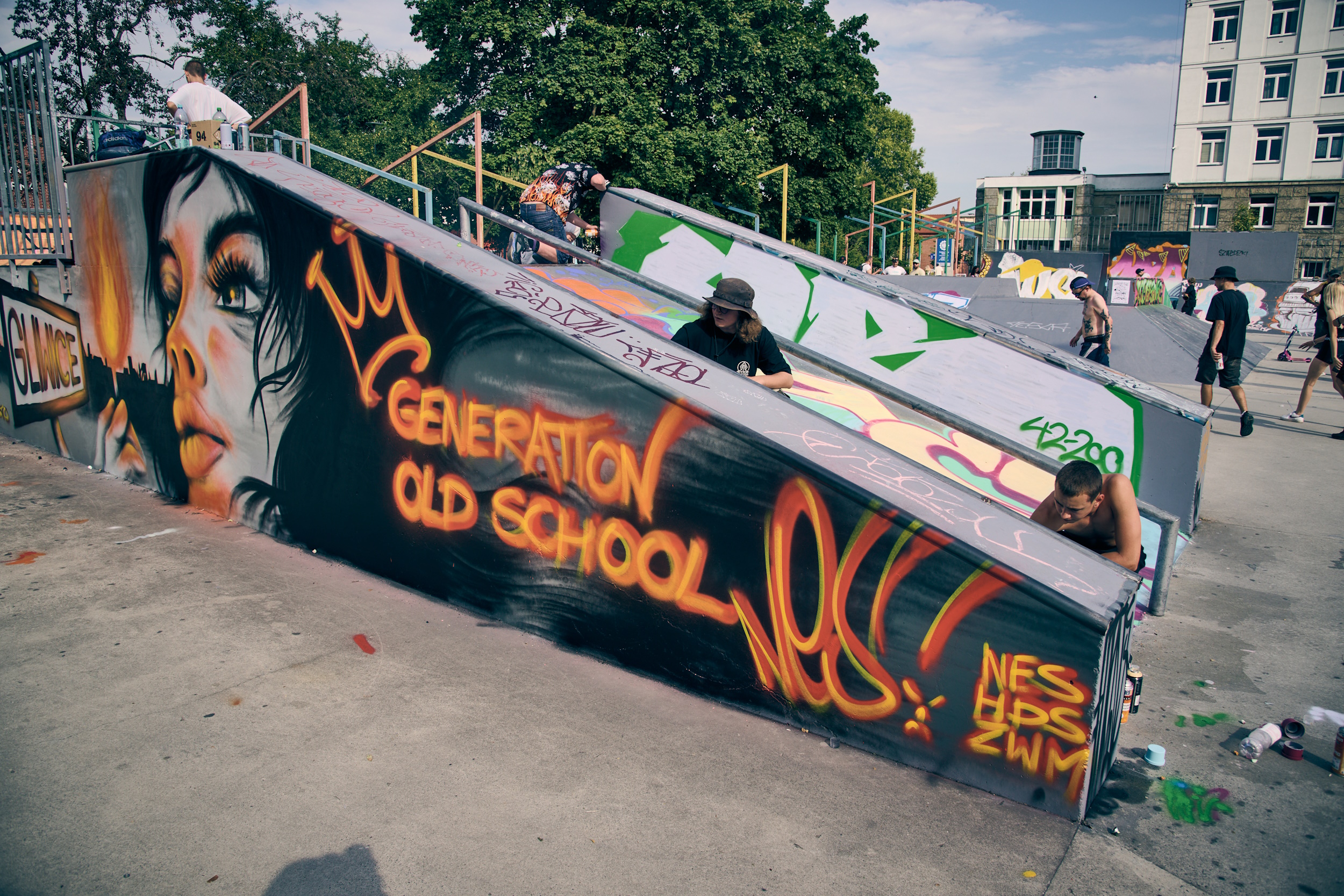 Graffiti na placu Krakowskim