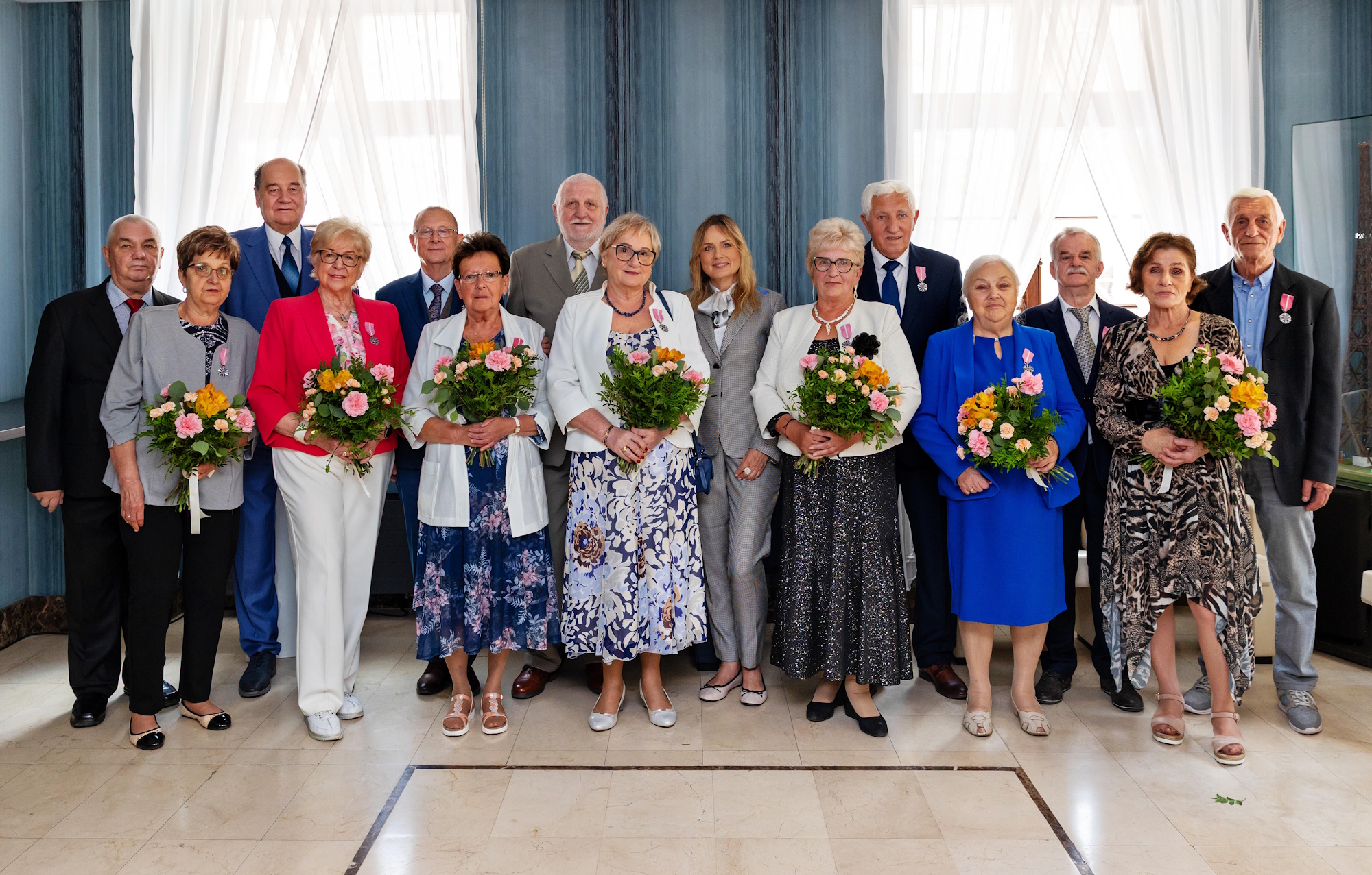 Pary małżeńskie w Ratuszu, z prezydent Gliwic