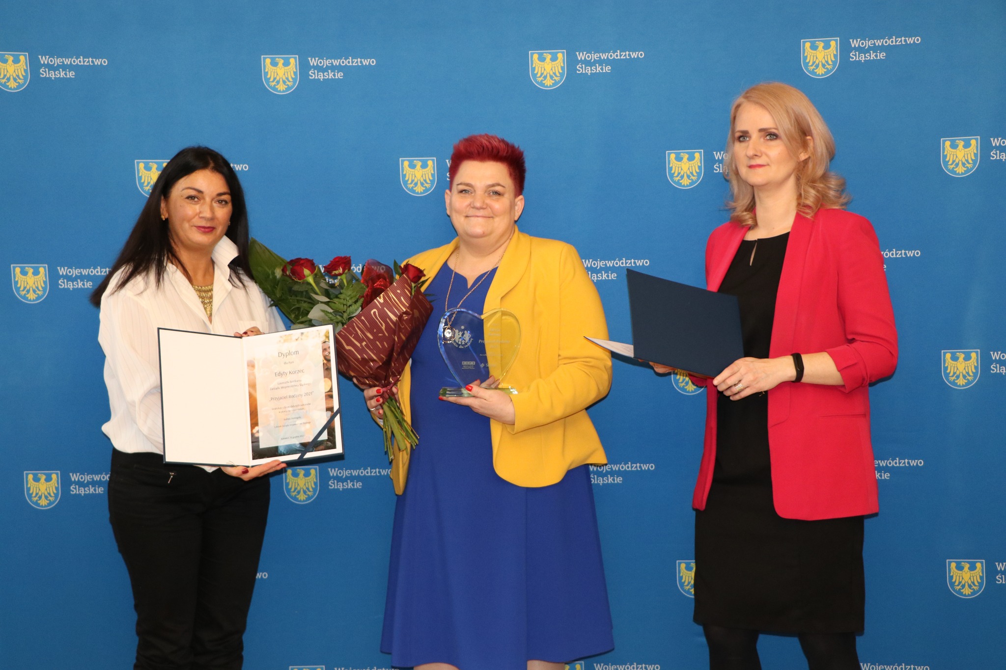 Edyta Korzec odbiera nagrodę