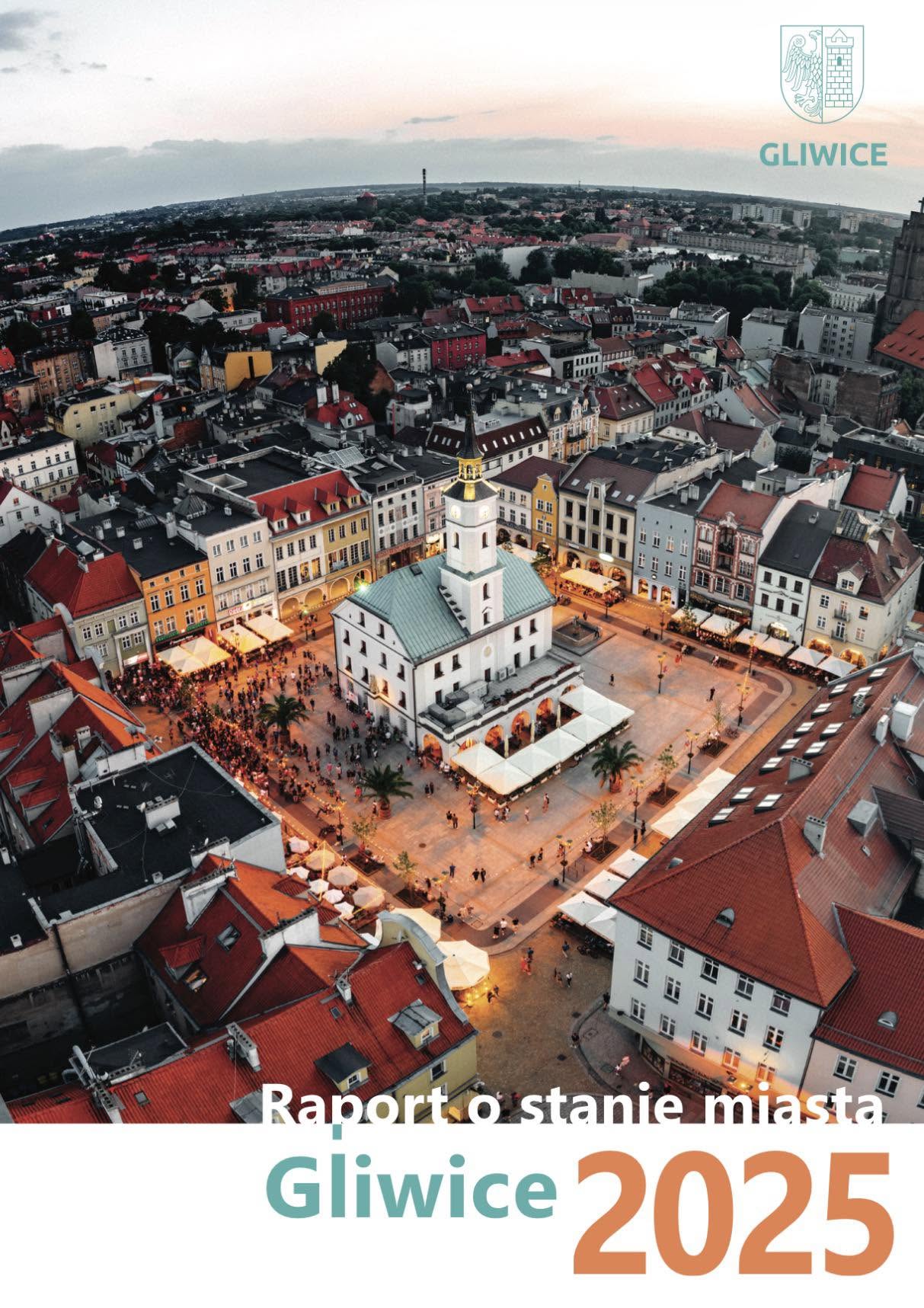 Okładka Raportu o stanie miasta Gliwice 2025