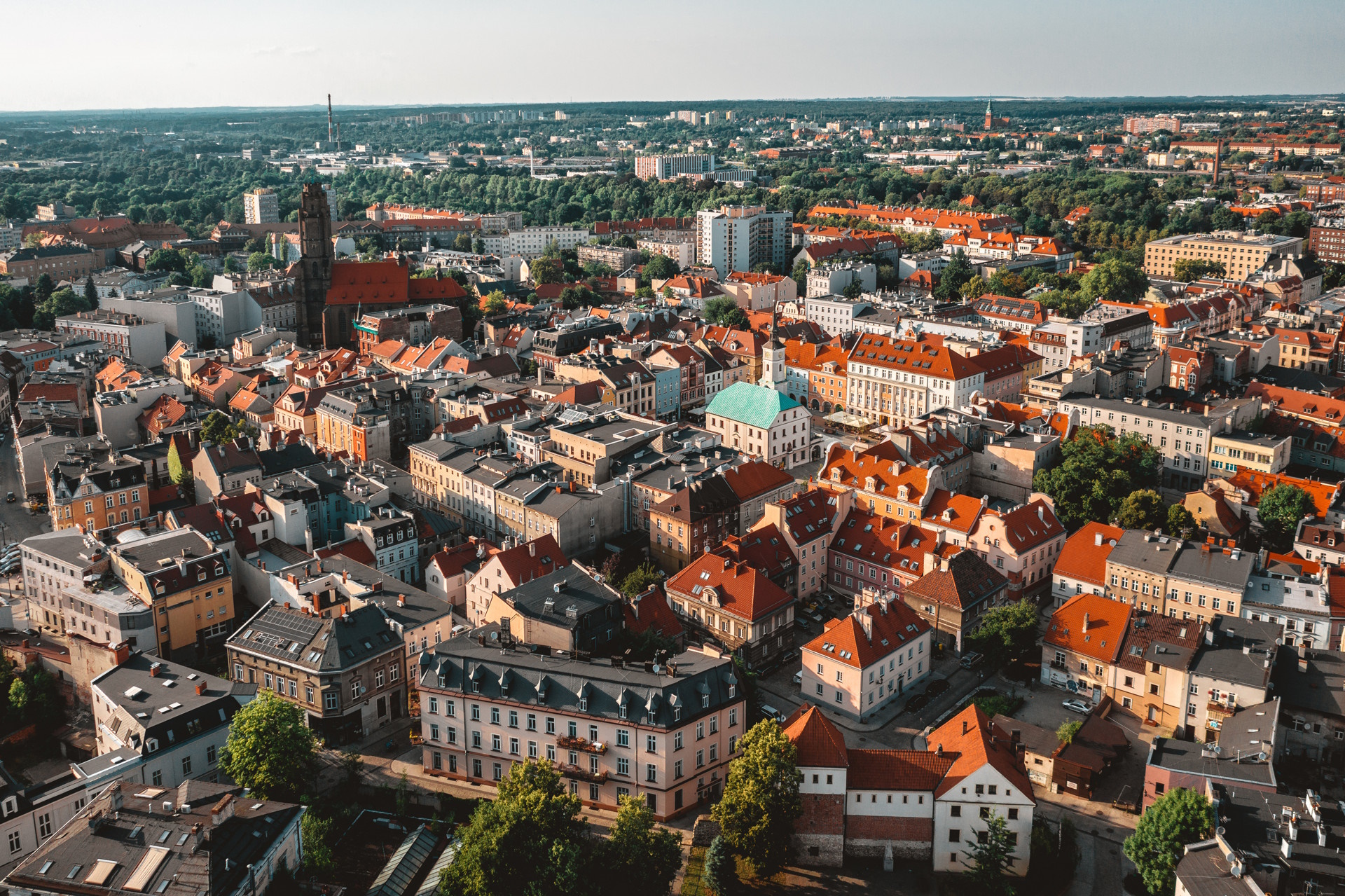 Gliwice z lotu ptaka