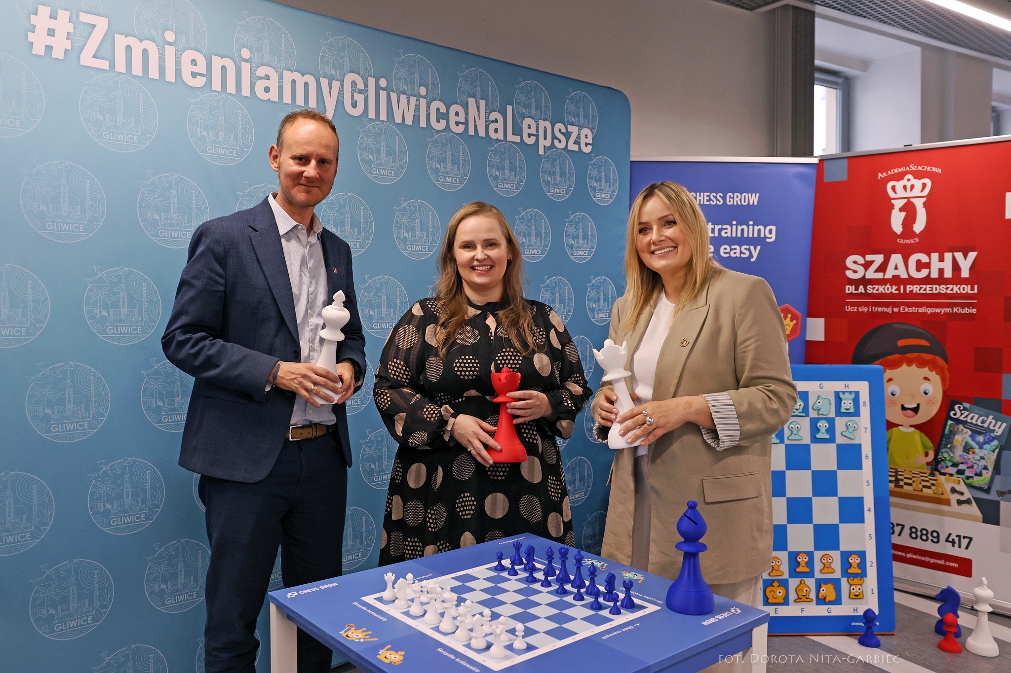 Prezydent Gliwic, wiceprezydent i pani Marlena Chlost-Warakomska