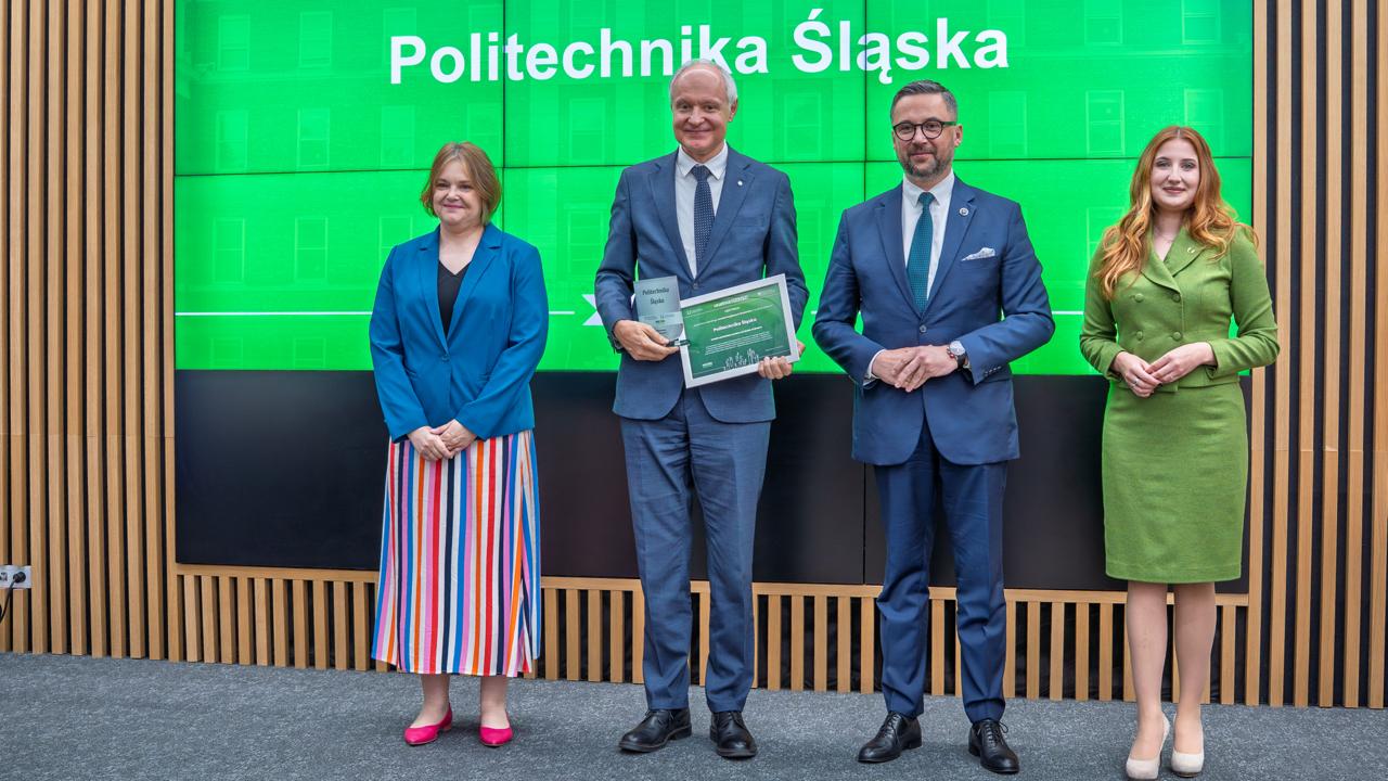 Reprezentanci Politechniki Śląskiej z nagrodą