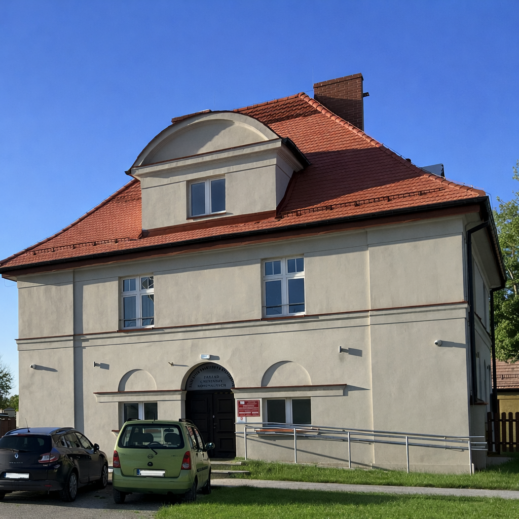 zakład pogrzebowy będzie działał w jasnoszarym budynku przy ul. Kozielskiej 120